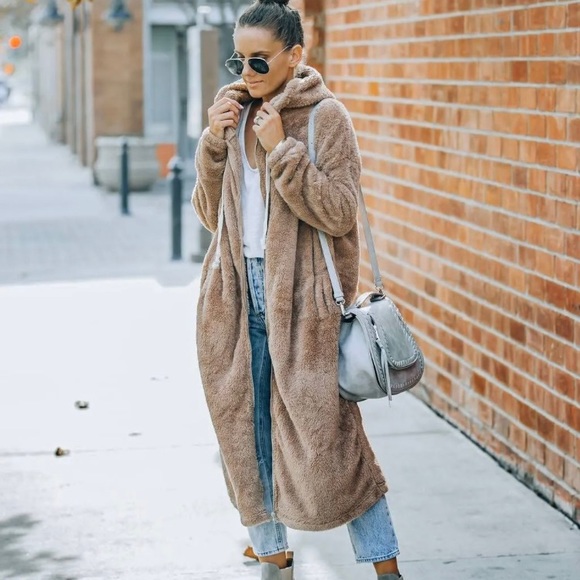 NIB HYFVE HYFVE HYFVE SNOOZE POCKETED SOFT KNIT HOODED JACKET🧥-MOCHA🤎, S, BNIB - Picture 3 of 7